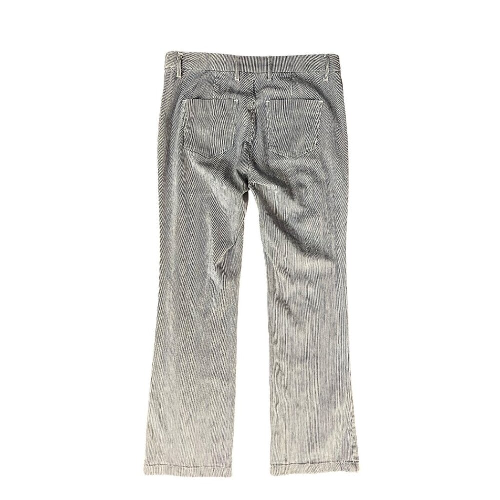 Chicos Platinum Denim Pants Womens 0 Regular Used Striped - Picture 4 of 14